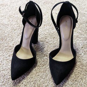 Aldo d'orsay pumps, black suede